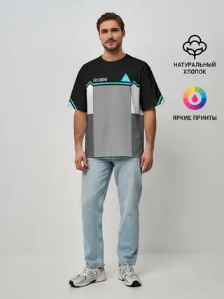 Мужская футболка оверсайз / Detroit: Become Human