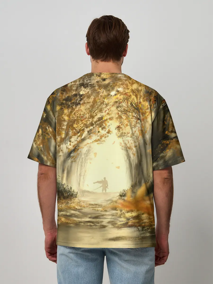 Мужская футболка оверсайз / Ghost of Tsushima