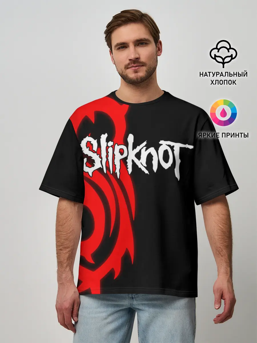 Мужская футболка оверсайз / Slipknot