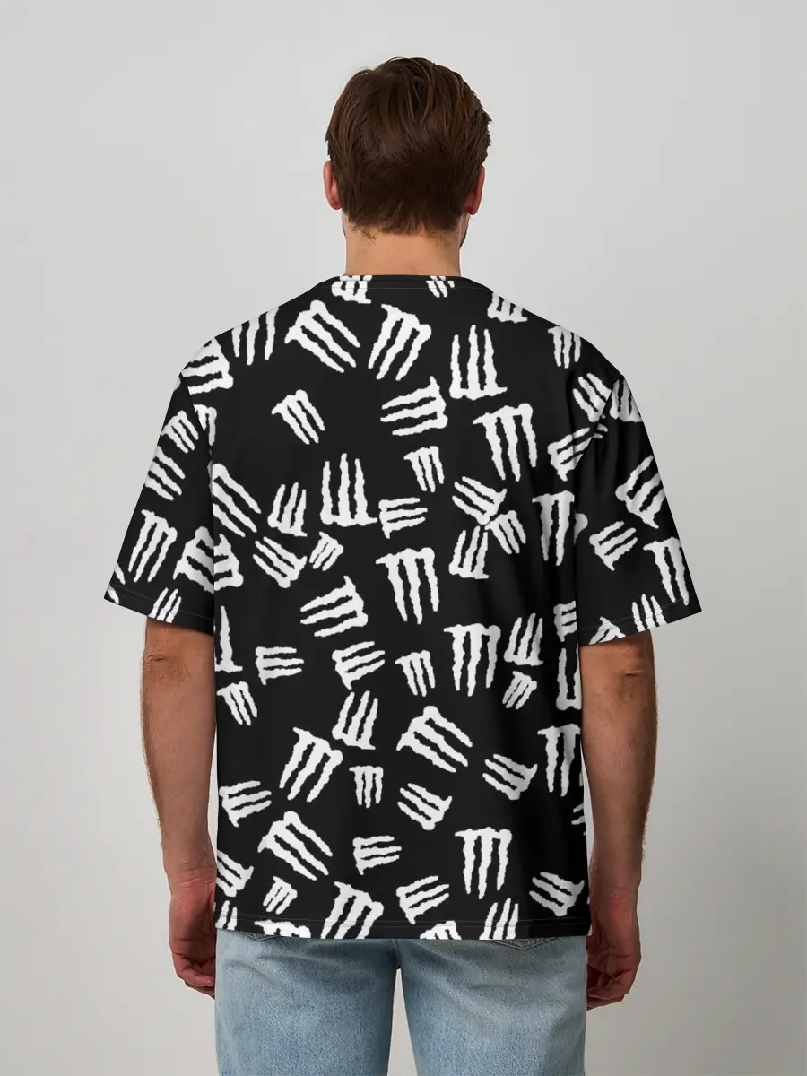 Мужская футболка оверсайз / MONSTER ENERGY