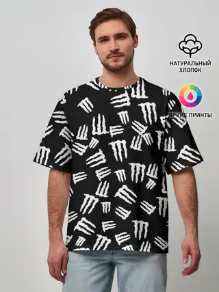 Мужская футболка оверсайз / MONSTER ENERGY