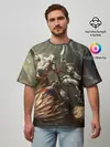 Мужская футболка оверсайз / Бог войны