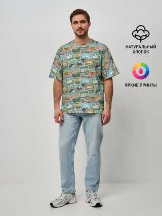 Мужская футболка оверсайз / Альпинизм