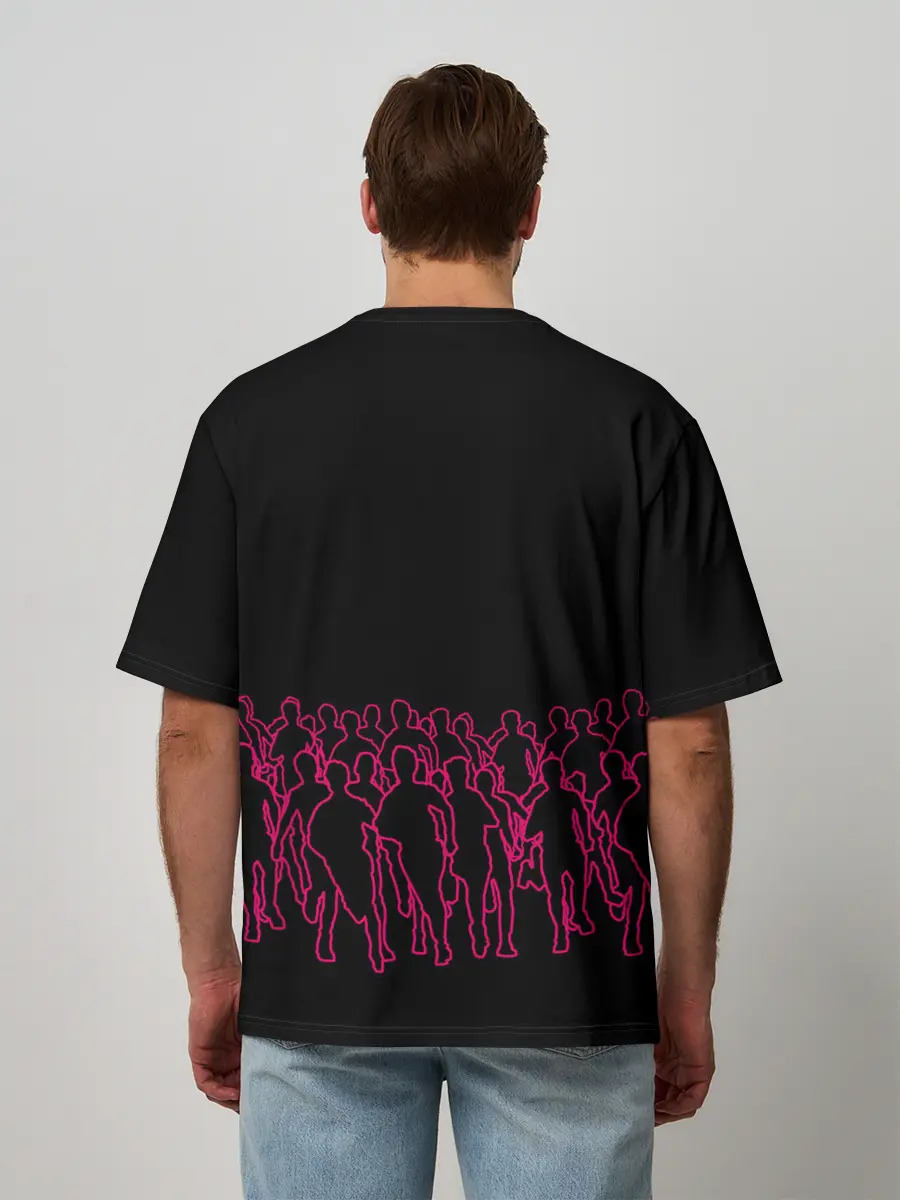 Мужская футболка оверсайз / Игра в кальмара - на выживание