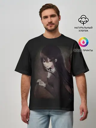 Мужская футболка оверсайз / Doki Doki Literature Club