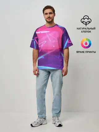 Мужская футболка оверсайз / IN DA CLUB!