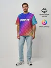 Мужская футболка оверсайз / Pop It!/ Simple Dimple