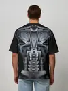 Мужская футболка оверсайз / Терминатор т-800