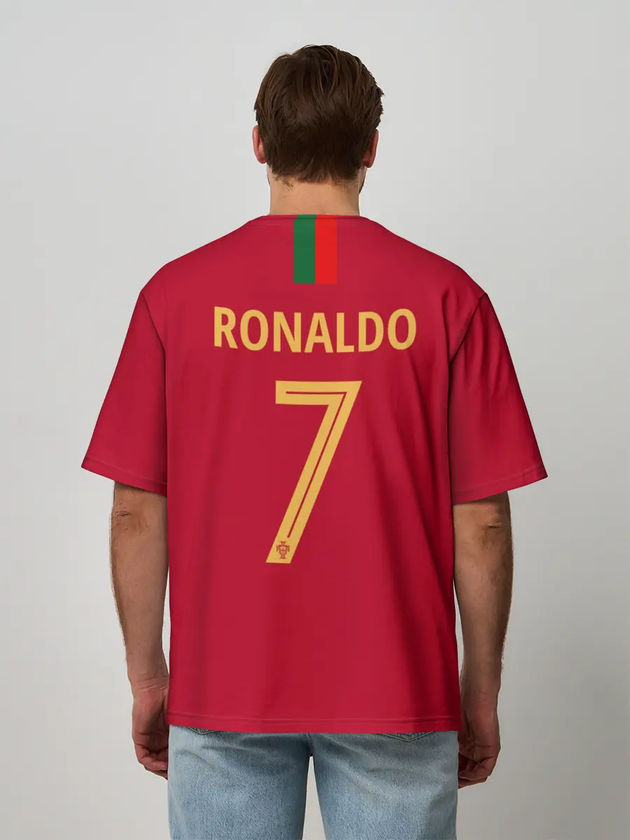 Мужская футболка оверсайз / Криштиану Роналду