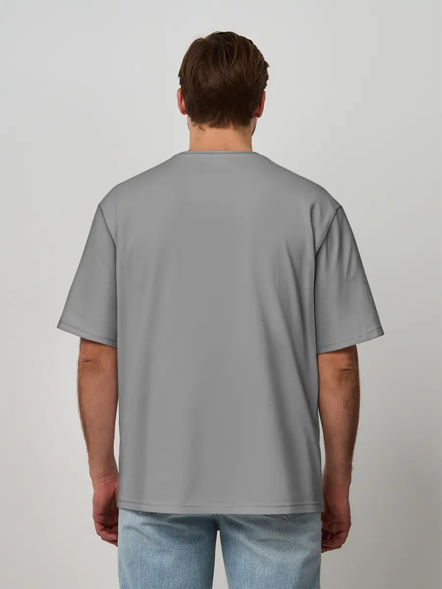 Мужская футболка оверсайз / Among Us - Human