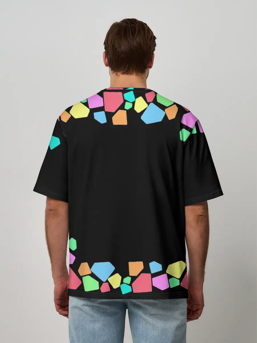 Мужская футболка оверсайз / POP IT DIAMOND