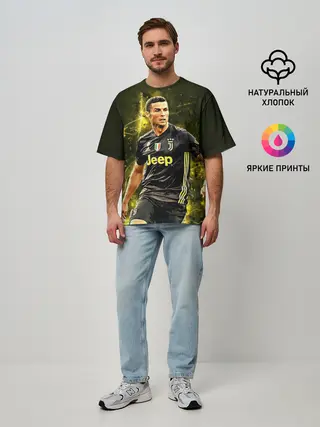 Мужская футболка оверсайз / Cristiano Ronaldo
