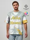 Мужская футболка оверсайз / Aloha Hawaii