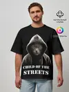 Мужская футболка оверсайз / Дитя улиц