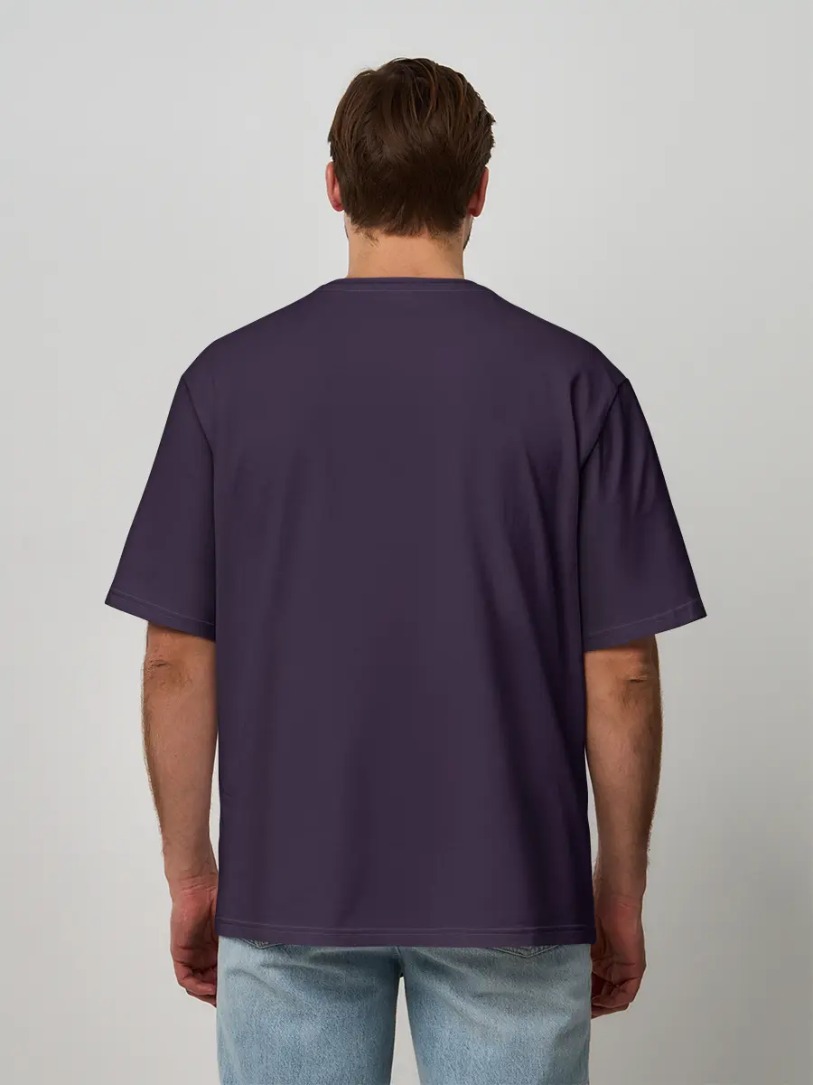 Мужская футболка оверсайз / СИРЕНОГОЛОВЫЙ НЕОН