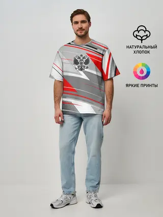 Мужская футболка оверсайз / Россия