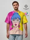 Мужская футболка оверсайз / POP ART