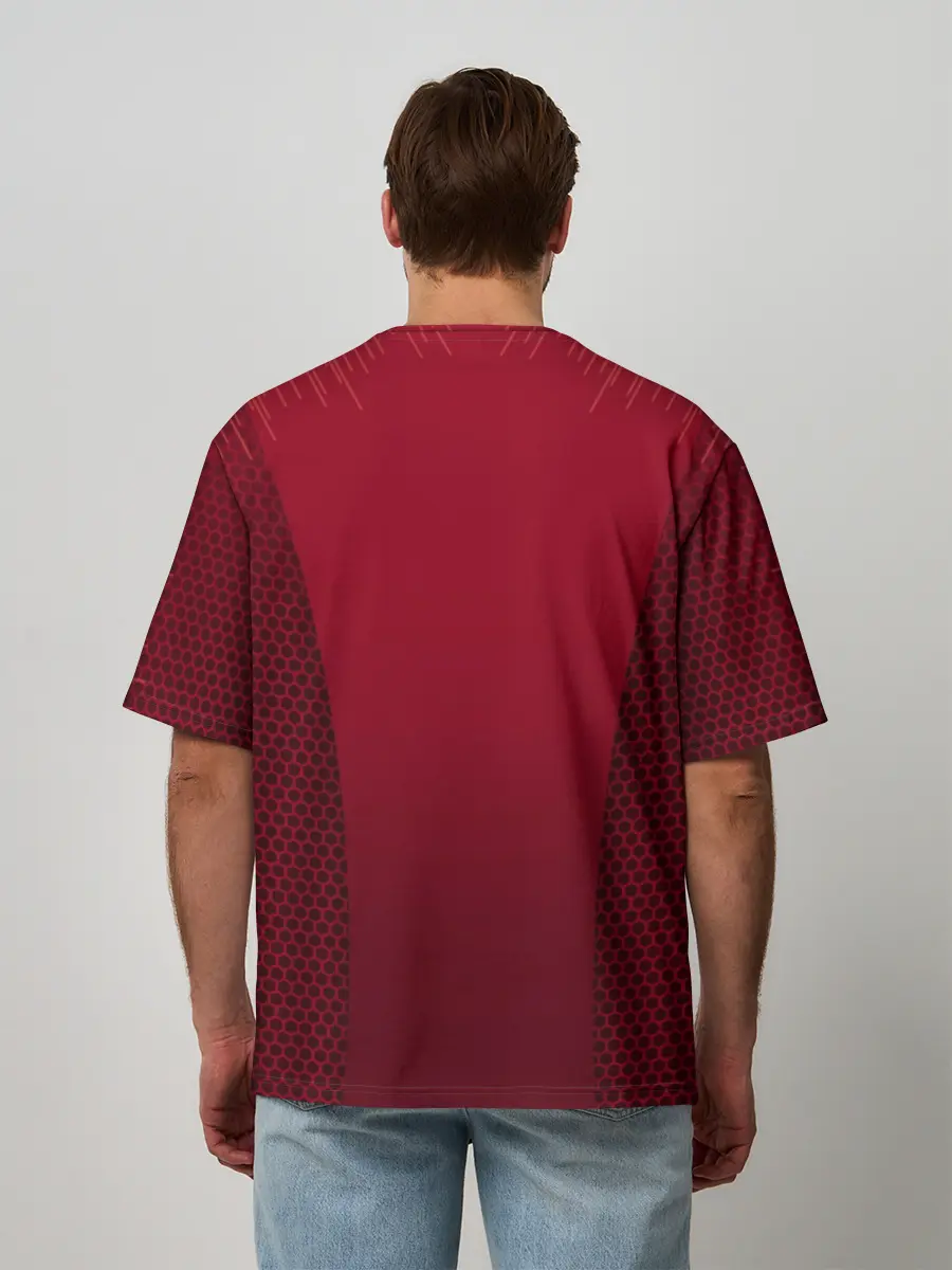 Мужская футболка оверсайз / Португалия форма с сеткой