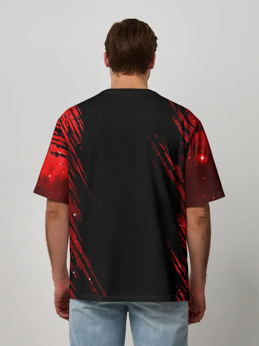 Мужская футболка оверсайз / AMONG US - IMPOSTOR