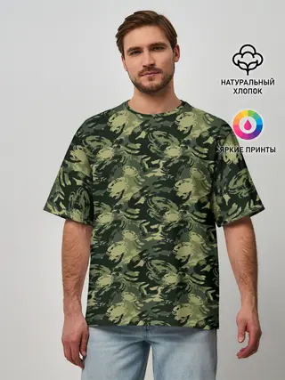 Мужская футболка оверсайз / Крабы