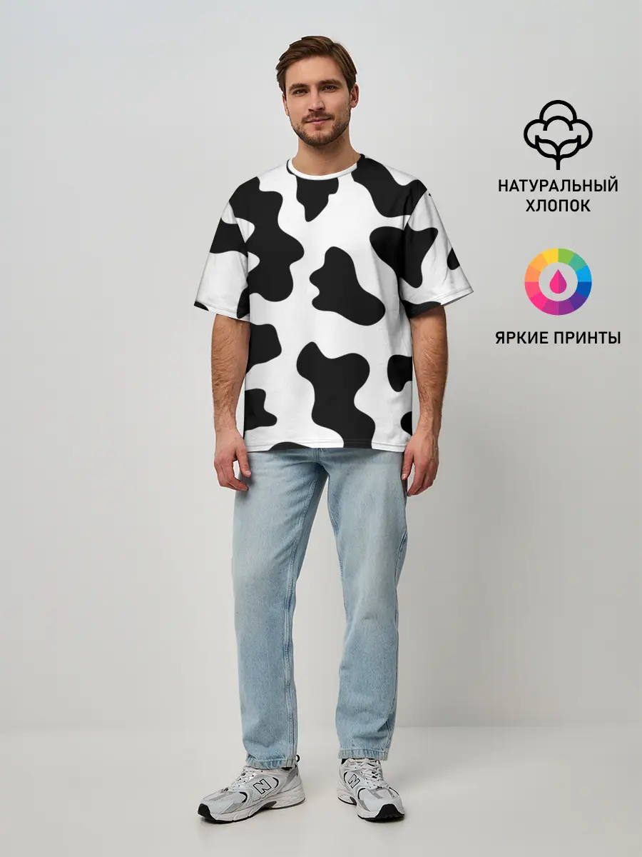 Мужская футболка оверсайз / Му-му