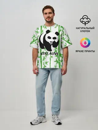 Мужская футболка оверсайз / Still Alive