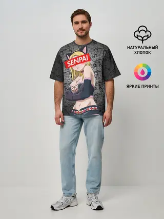 Мужская футболка оверсайз / Anime