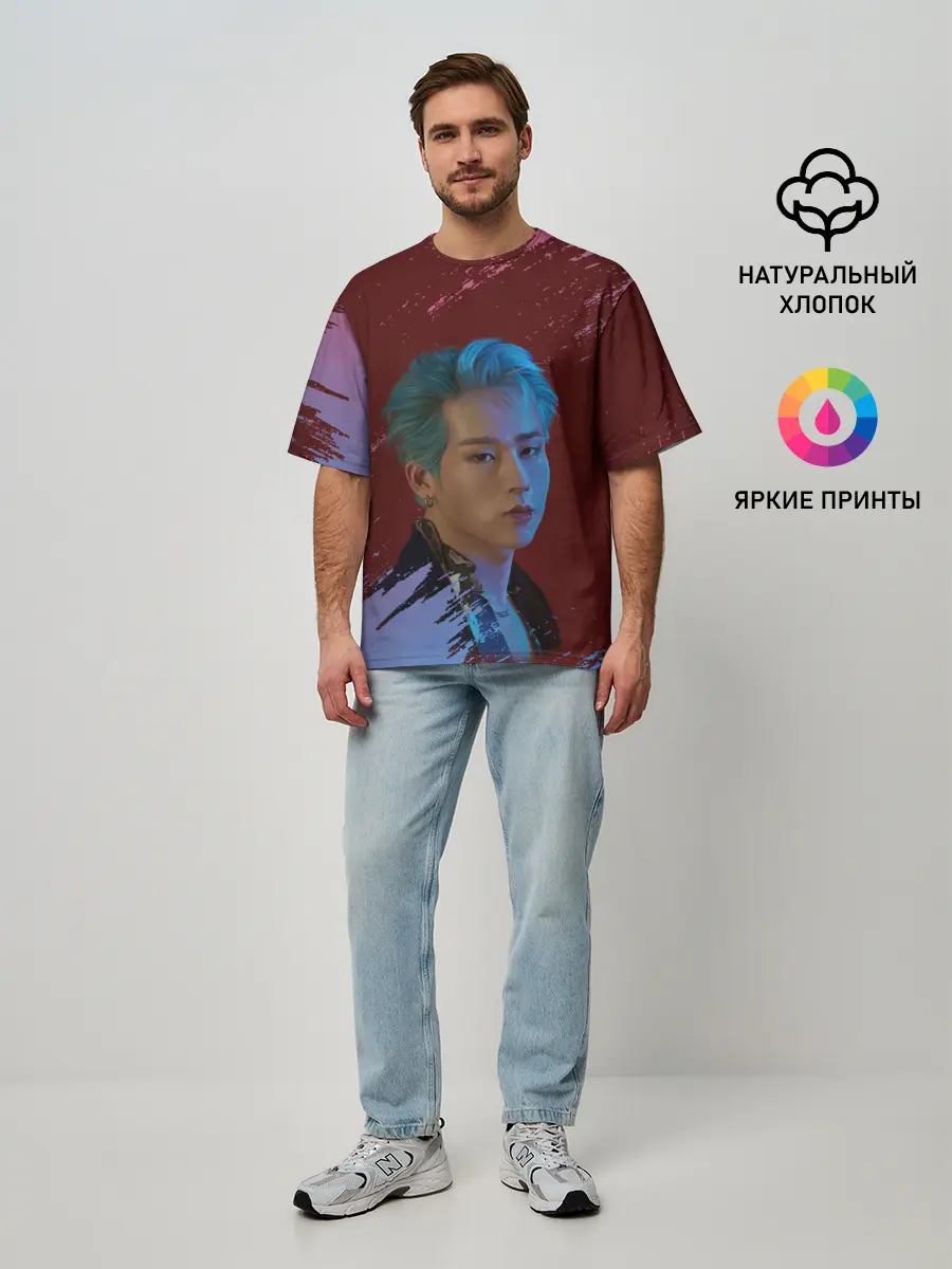 Мужская футболка оверсайз / MONSTA X | MX