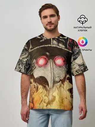 Мужская футболка оверсайз / Чумной доктор Мор