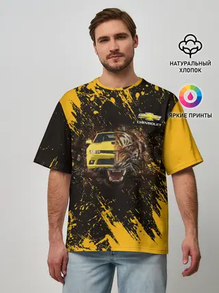 Мужская футболка оверсайз / Chevrolet