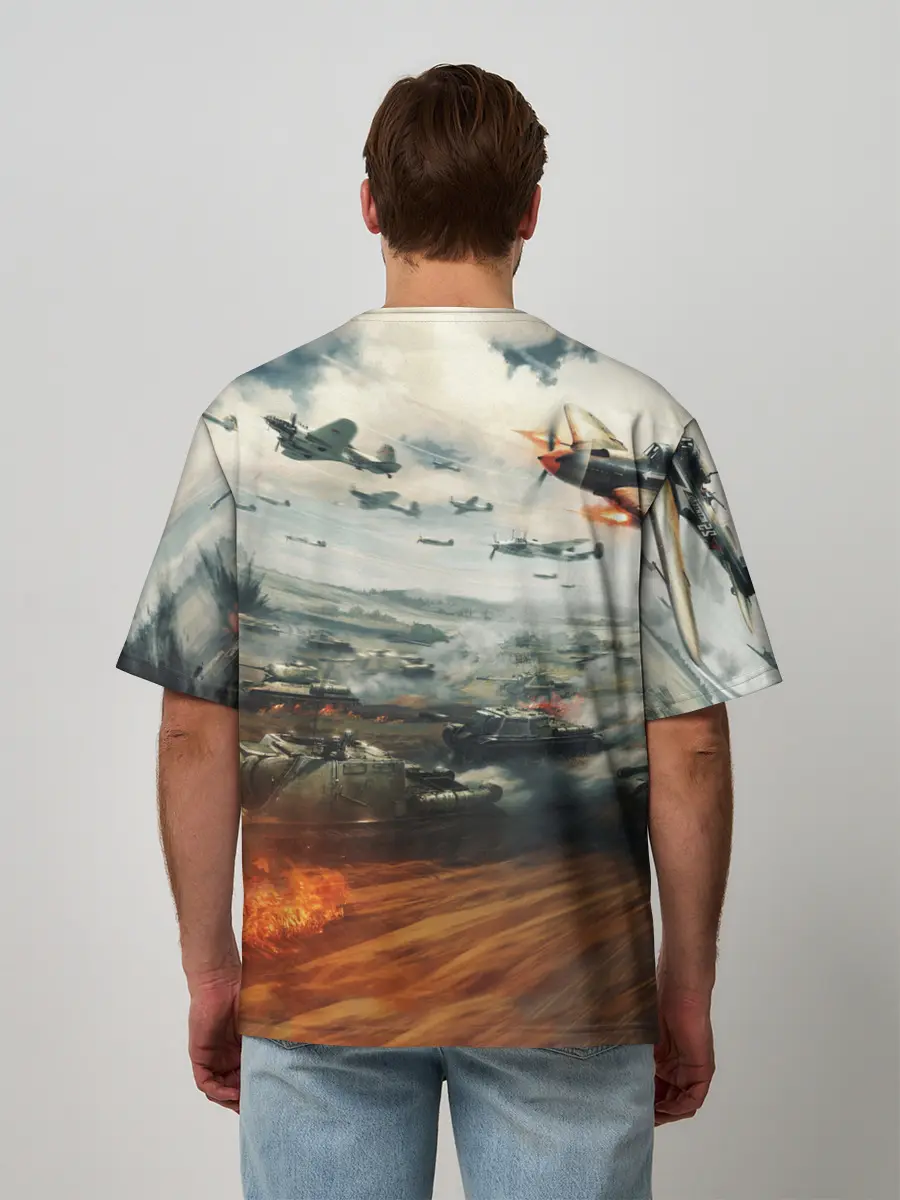 Мужская футболка оверсайз / Sabaton