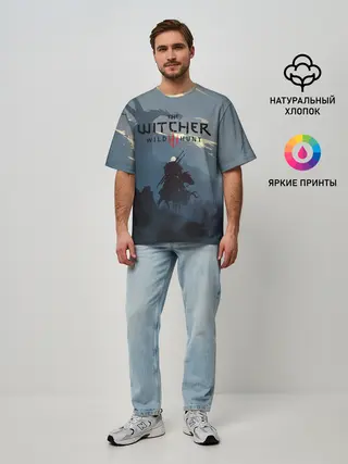 Мужская футболка оверсайз / Ведьмак