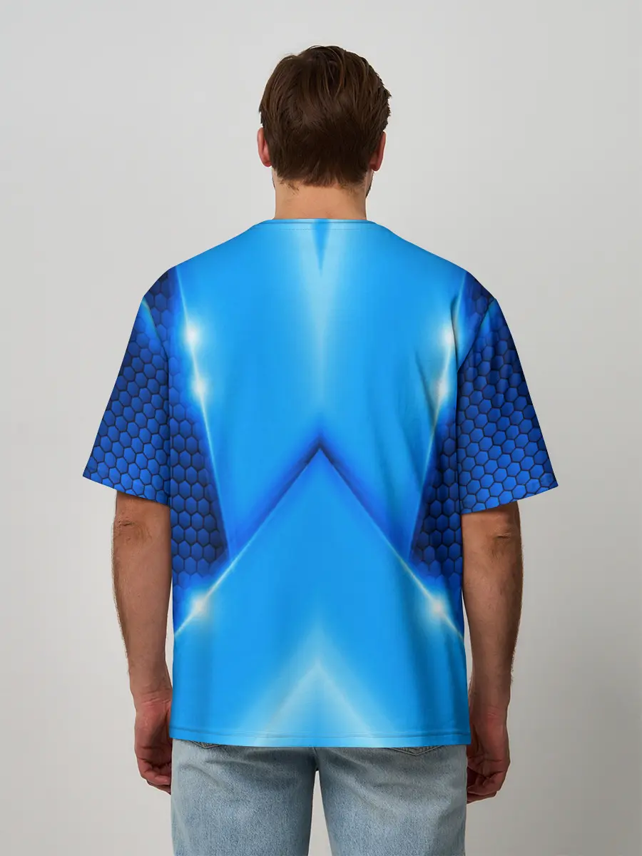 Мужская футболка оверсайз / Hyundai car sport SKY