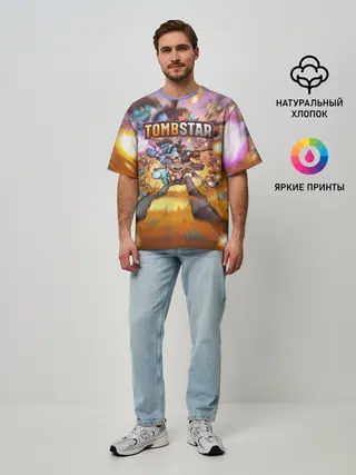 Мужская футболка оверсайз / TombStar | ТомбСтар