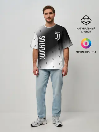 Мужская футболка оверсайз / JUVENTUS / ЮВЕНТУС