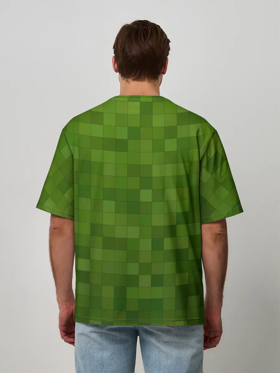 Мужская футболка оверсайз / Minecraft