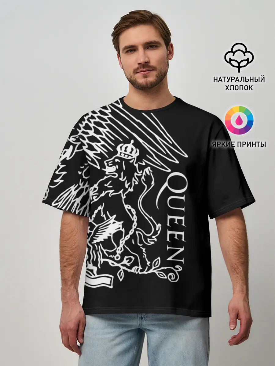 Мужская футболка оверсайз / Queen