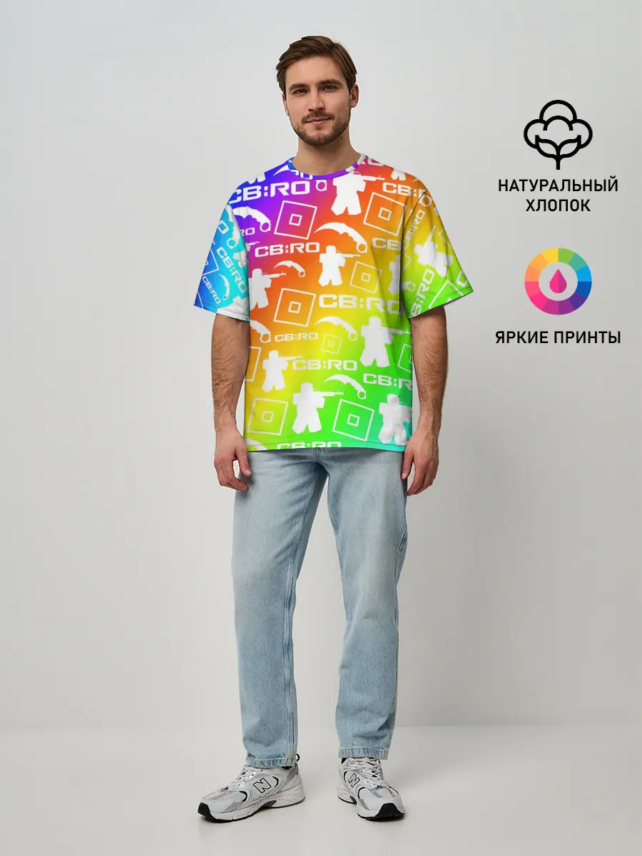 Мужская футболка оверсайз / COUNTER BLOX