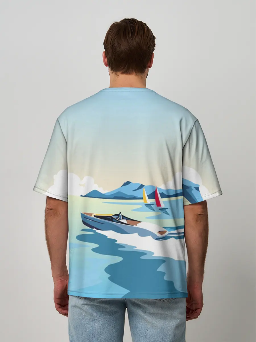 Мужская футболка оверсайз / Лето