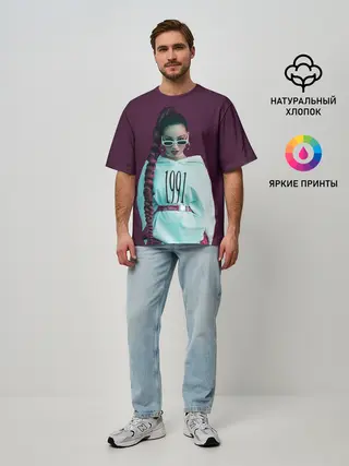 Мужская футболка оверсайз / Стильная Даниэлла