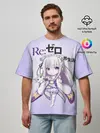 Мужская футболка оверсайз / Re:Zero. Эмилия