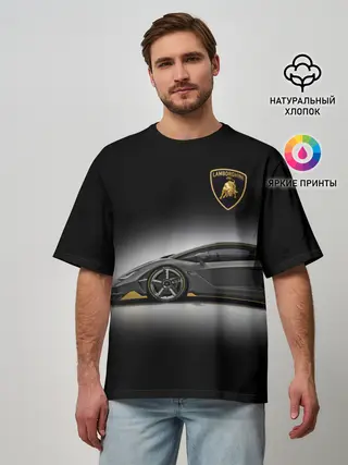 Мужская футболка оверсайз / Lambo