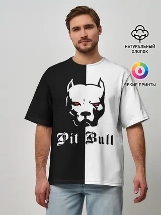 Мужская футболка оверсайз / Pit Bull