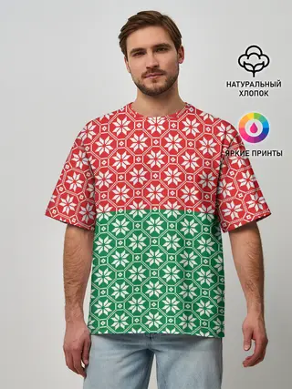 Мужская футболка оверсайз / Беларусь