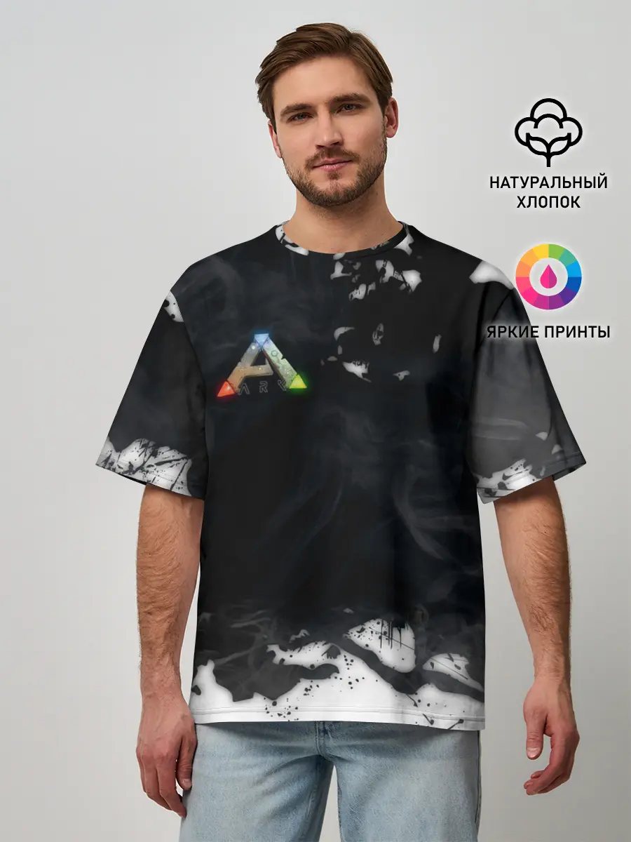 Мужская футболка оверсайз / Ark Survival Evolved