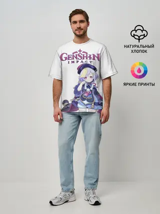 Мужская футболка оверсайз / ЦИ ЦИ | ГЕНШИН