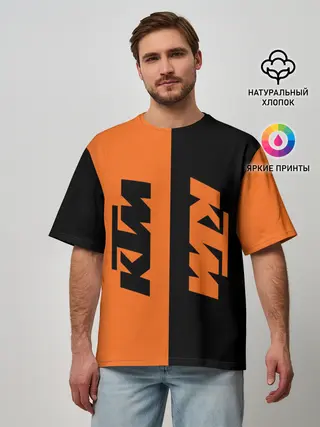 Мужская футболка оверсайз / KTM | КТМ
