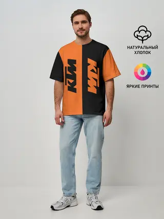 Мужская футболка оверсайз / KTM | КТМ