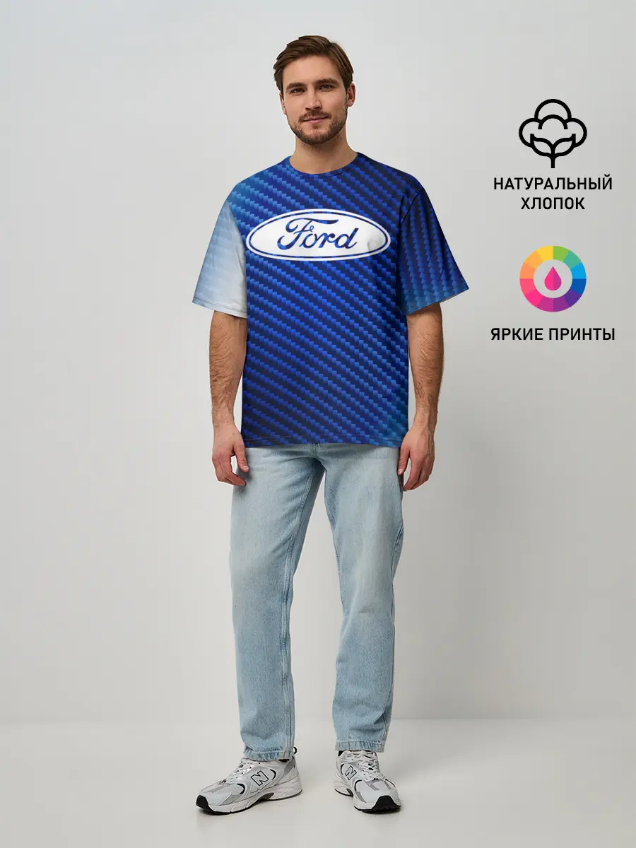 Мужская футболка оверсайз / FORD / Форд