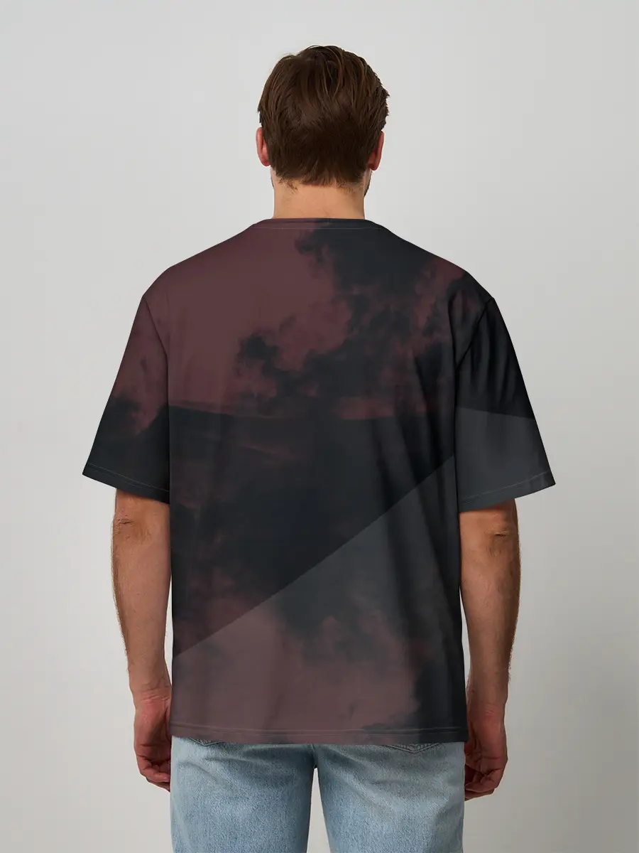 Мужская футболка оверсайз / Moscow | Москва не Россия